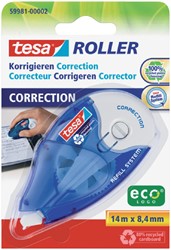 Correction tape tesa® ecoLogo® 8,4mmx14m refillable on blister