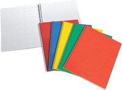 Carnet à spirale 75x110mm carreau 5x5mm 160 pages 60g assorti