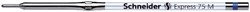 Recharge Stylo bille Schneider Express 75 Medium bleu