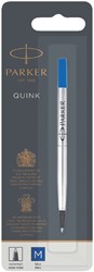 Recharge roller Parker Quink Medium bleu blister 1 pièce