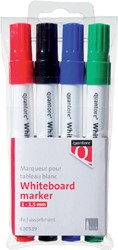 Marqueur tableau blanc Quantore ogive 1-1,5mm assorti 4 pièces