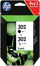 Ink cartridge HP X4D37AE 302 black+color