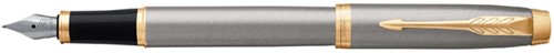 Stylo plume Parker IM Brushed Metal GT Medium