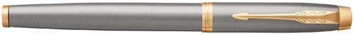 Stylo plume Parker IM Brushed Metal GT Medium-2