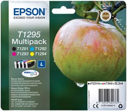 Ink cartridge Epson T1295 black + 3 colors