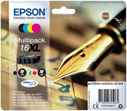 Ink cartridge Epson 16XL T1636 black + 3 colors
