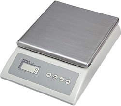 Package weigher MAUL Count 10kg metal tray 17x17.5cm 220V + battery gray