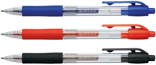 Gelschreiber Quantore Grip Druckknopf 0,7mm blau-3