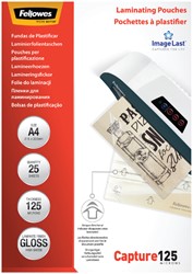 Laminating pouch Fellowes A4 2x125micron gloss 25 pieces