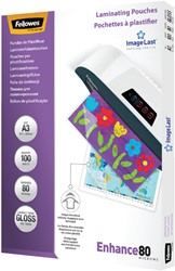 Laminating pouch Fellowes A3 2x80micron gloss 100 pcs