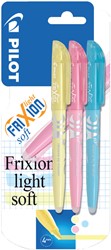 Surligneur PILOT FriXion Soft pastel assorti blister 3 pièces