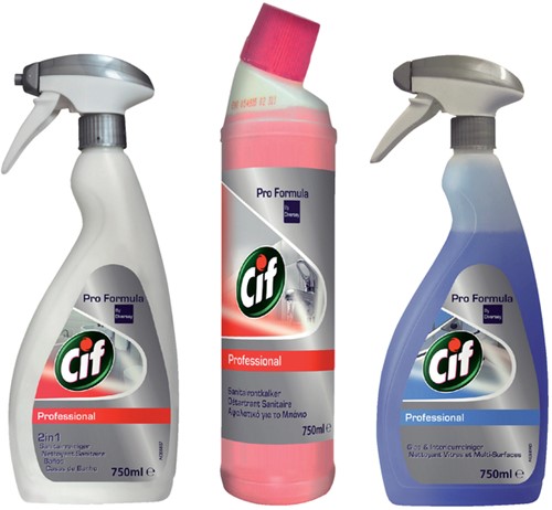 Nettoyant sanitaire Cif Professional spray 750ml-3