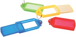 Key tag Pavo with sliding element assorted 15 pcs