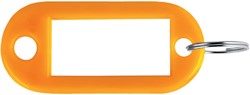 Key tag Pavo plastic orange 100 pieces