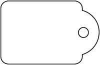 Label Apli cardboard nr 392 36x53mm white 500 pieces