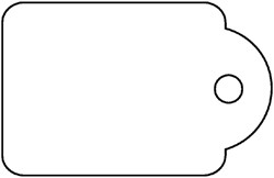 Etiquette Apli carton blanc n°383 7x19mm 1000 pièces