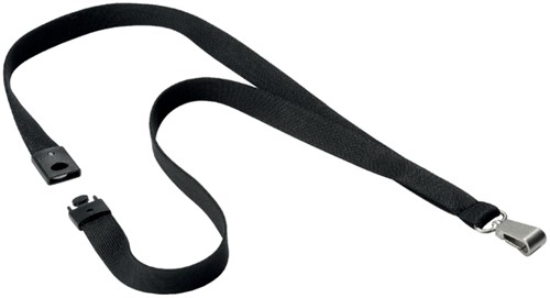 Textilkordel Durable 8127 mit Karabiner softcolour schwarz 10 Stück