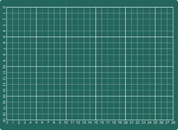 Tapis de coupe A4 300x220mm vert