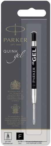 Recharge stylo gel Parker Quink Fin noir blister 1 pièce