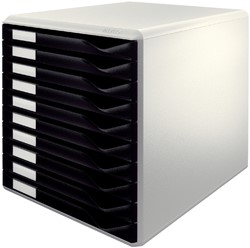 Module de classement Leitz A4 10 tiroirs noir/blanc