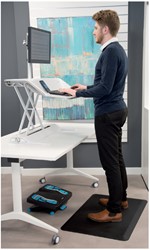 Tapis repose-pieds Fellowes Everyday noir