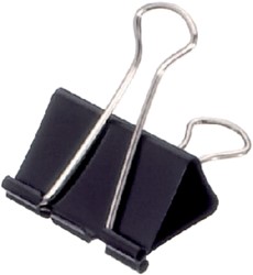 Büroklammer MAUL 213 Foldback 40mm schwarz 12 Stk