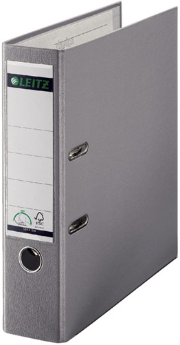 Classeur à levier Leitz 1010 180° A4 80mm PP gris