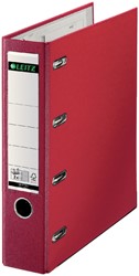 Classeur Leitz A4 80mm PP bancaire 2 mécanismes rouge