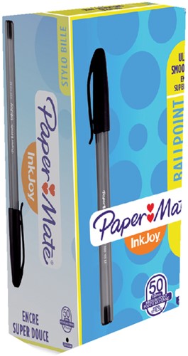 Stylo bille Paper Mate Inkjoy 100 Medium noir-2