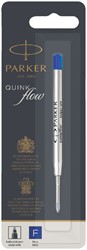 Recharge stylo bille Parker Quinkflow Fin Bleu blister