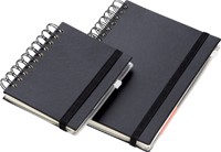 Carnet de notes Quantore A5 spirale ligné 192 pages 80g noir-2