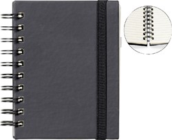 Carnet de notes Quantore A6 spirale ligné 192 pages 80g noir