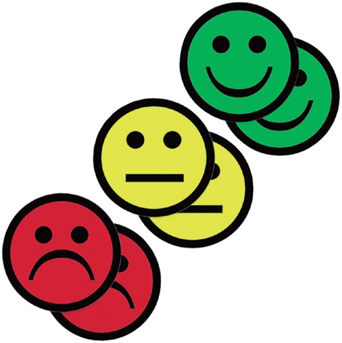 Magneet smiley 50mm emotie blij groen 5 stuks-2
