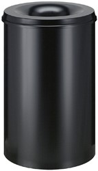 Papierkorb mit Flammdeckel Vepabins 110l schwarz