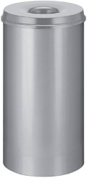 Papierkorb mit Flammendeckel Vepabins 50l 33,5cm grau