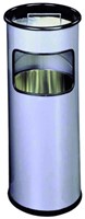 Aschenpapierbehälter Durable 3330-23 rund silbermetallic