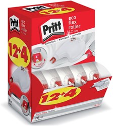 Correction tape Pritt ECO Flex 4.2mmx10m promo pack of 12+4 free