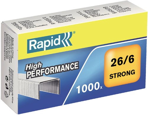 Agrafes Rapid 26/6 galvanisé strong 1.000 pièces
