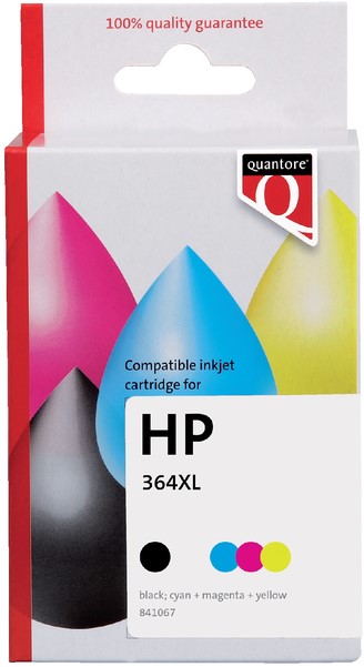 Detective eenvoudig Nog steeds Inktcartridge Quantore alternatief tbv HP N9J74AE 364XL zwart + 3 kleuren  Muldi