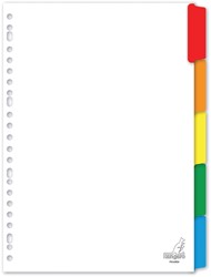 Intercalaire Kangaro PK405M A4 23 perforations 5 onglets carton blanc