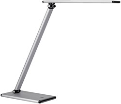 Unilux Terra LED Aluminium Grau Schreibtischlampe