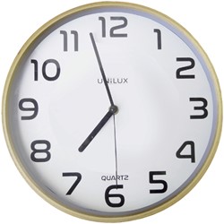 Wanduhr Unilux Baltisches Holz weiß