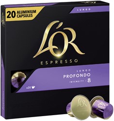 Coffee cups L'Or espresso Lungo Profondo 20 pieces