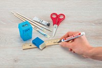 Marqueur edding 400 ogive 1mm rouge-3