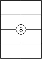 Etiquette Quantore 105x74mm blanc 800 pièces