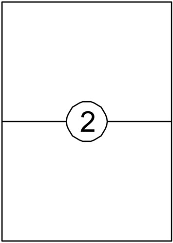 Etiquette Quantore 210x148mm blanc 200 pièces