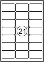 Etiquette Quantore 63,5x38,1mm blanc 315 pièces