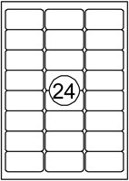 Etiquette Quantore 63,5x33,9mm blanc 2400 pièces