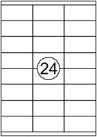 Etiquette Quantore 70x35mm blanc 2400 pièces