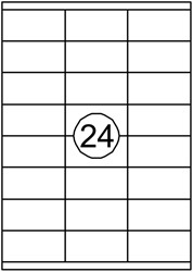Etiquette Quantore 70x35mm blanc 2400 pièces